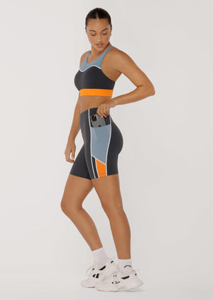 Lorna Jane Enduro No Ride Pocket Bike Shorts - Titanium
