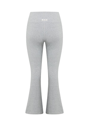 Lorna Jane True Comfort Flared Leggings - Grey Marl