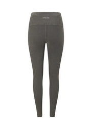 Lorna Jane Perform Washed Rib Ankle Biter Leggings - Washed Khaki Haze