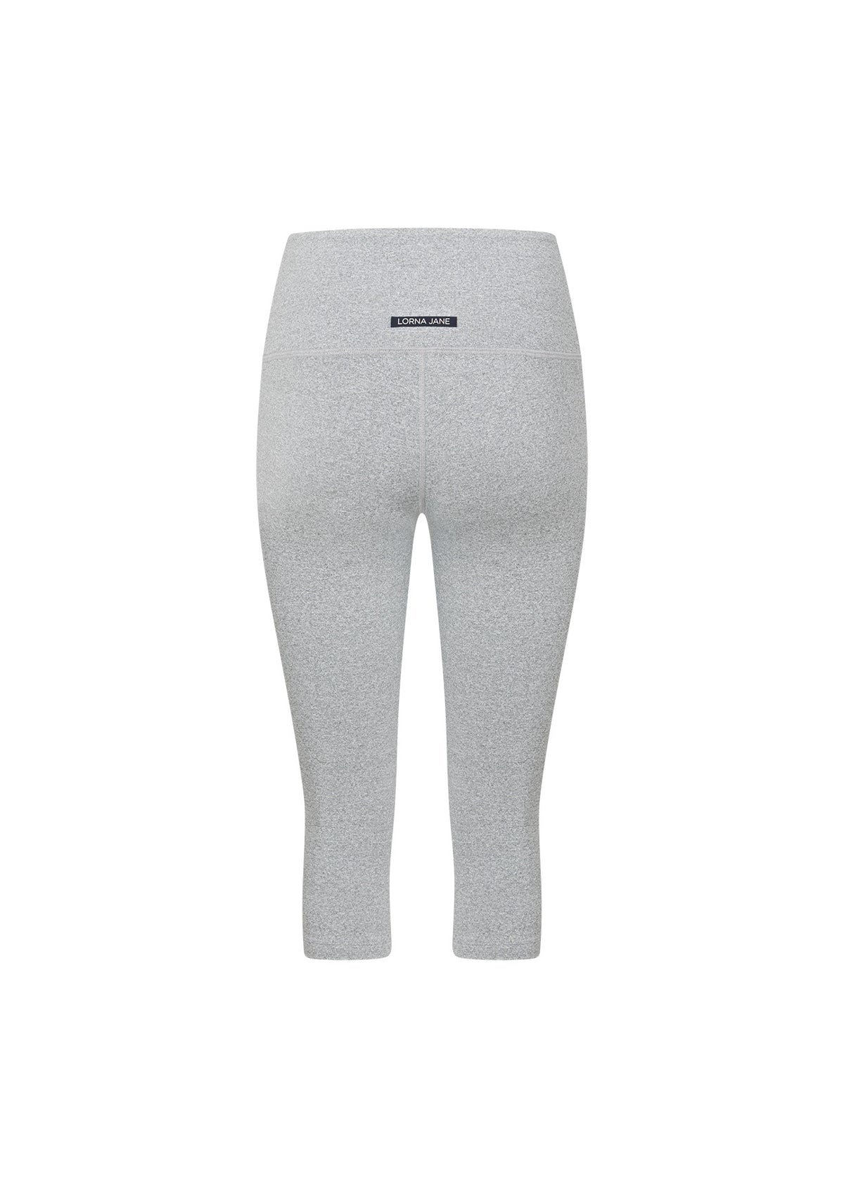 Lorna Jane True Comfort 3/4 Capri Leggings - Grey Marl