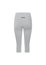 Lorna Jane True Comfort 3/4 Capri Leggings - Grey Marl