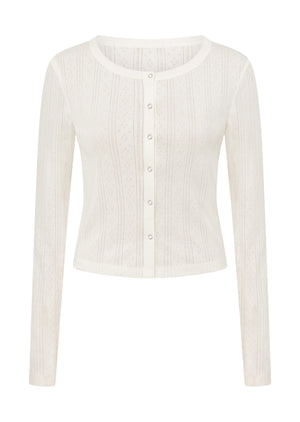 Lorna Jane Love Story Cardigan - Porcelain