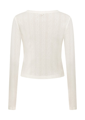 Lorna Jane Love Story Cardigan - Porcelain