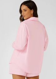 Lorna Jane Sweet Escape Lounge Shirt - Strawberry Milk