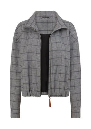 Lorna Jane Studio Jacket - Grey Mini Check