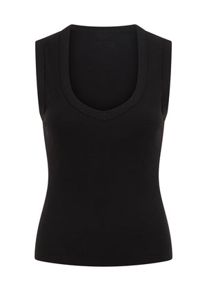 Lorna Jane Define Plunge Neck Tank - Black