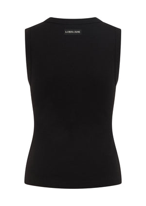 Lorna Jane Define Plunge Neck Tank - Black