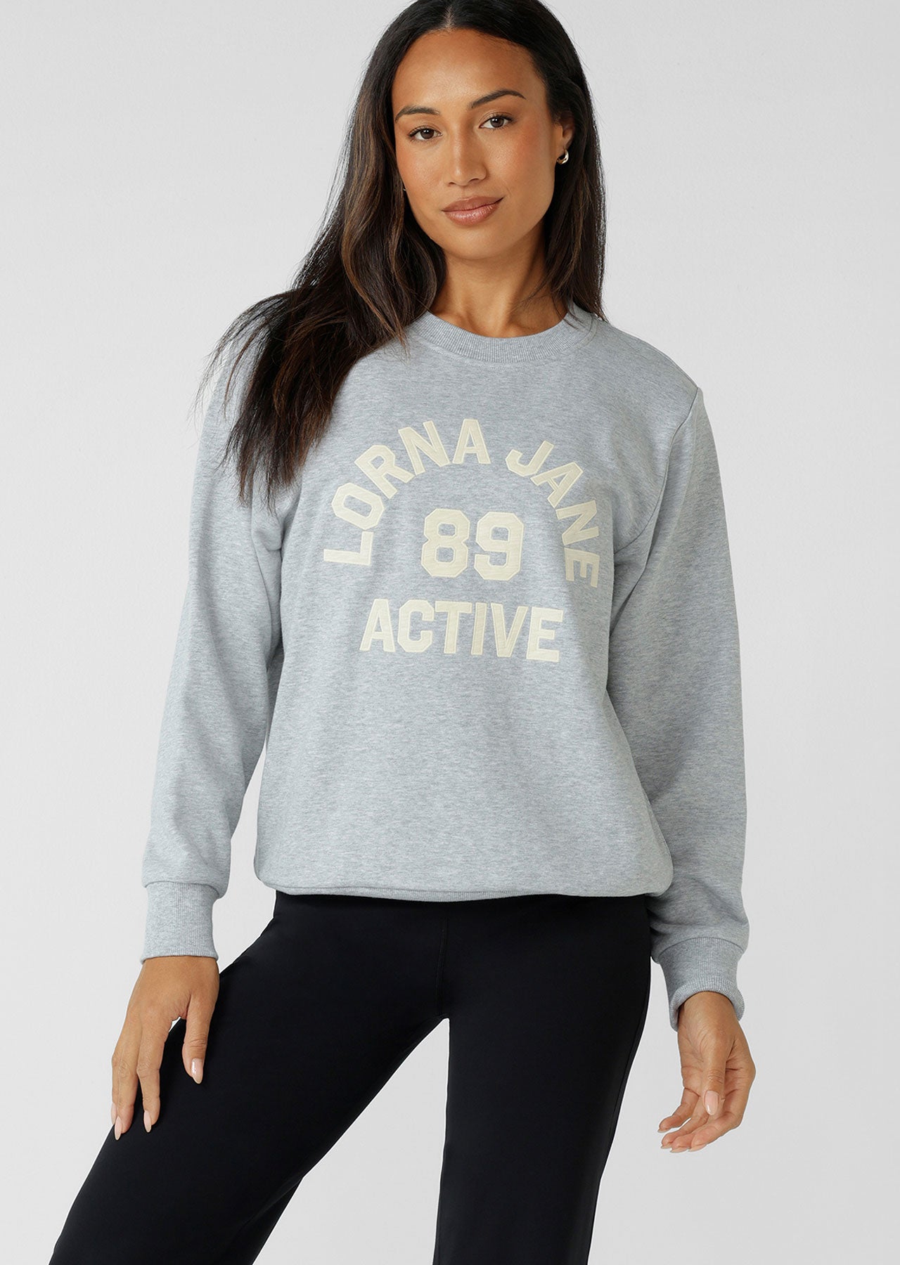 Lorna Jane Daily Motion Sweat - Grey Marl