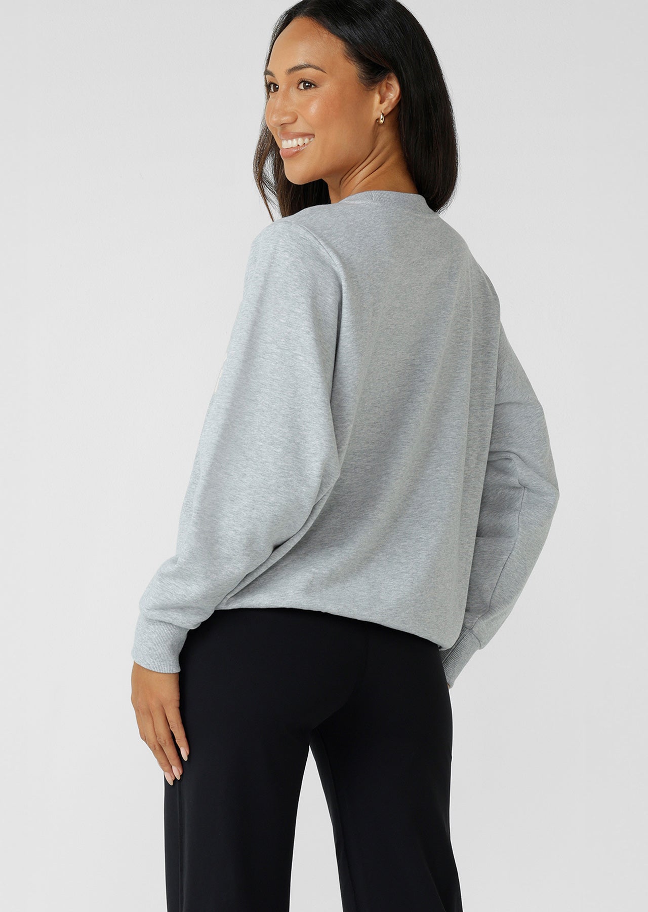 Lorna Jane Daily Motion Sweat - Grey Marl
