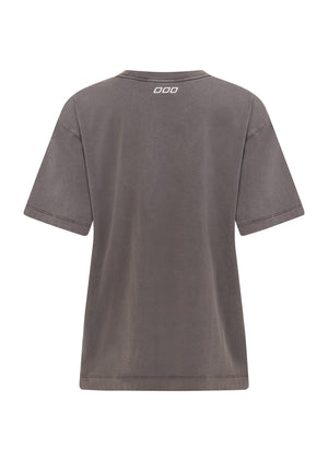 Lorna Jane Motivation Washed T-Shirt - Washed Thunder Grey