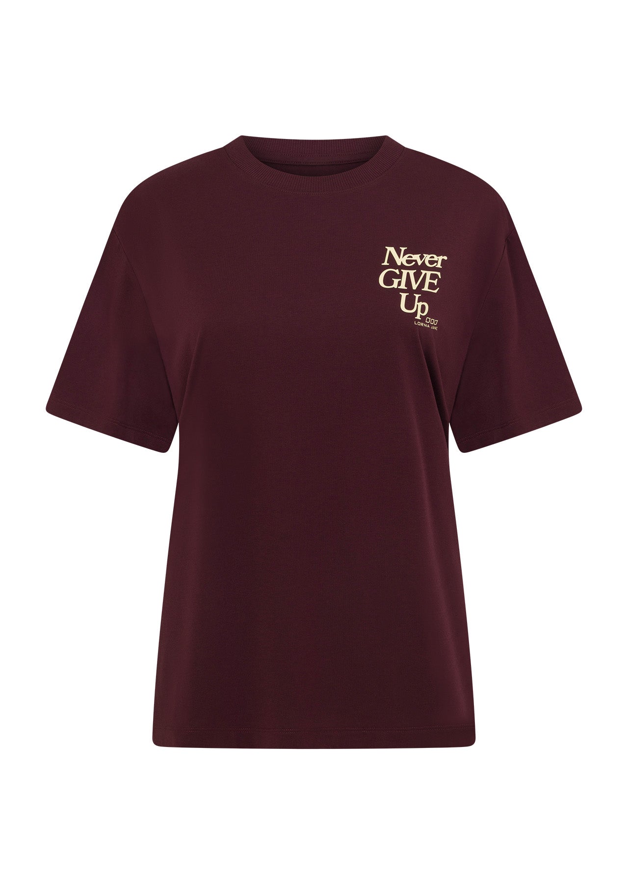Lorna Jane Keep Going T-Shirt - Plum Red