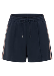 Lorna Jane Retro Shine Longline Shorts - Platinum Navy