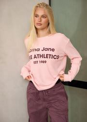 Lorna Jane Off Duty Waffle Long Sleeve T-Shirt - Peony
