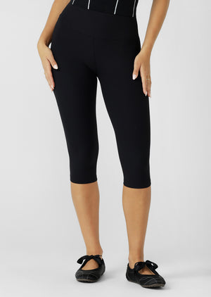 Lorna Jane Irresistible Rib Capri Leggings - Black