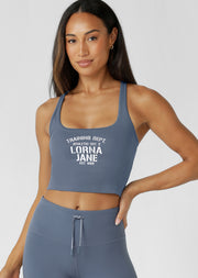 Lorna Jane Training Day Rib Bra Tank Combo - Powder Grey