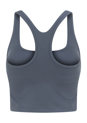 Lorna Jane Training Day Rib Bra Tank Combo - Powder Grey