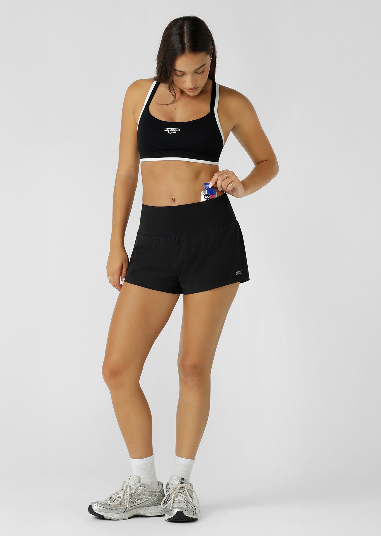 Lorna Jane Sprint To Finish Sports Bra - Black
