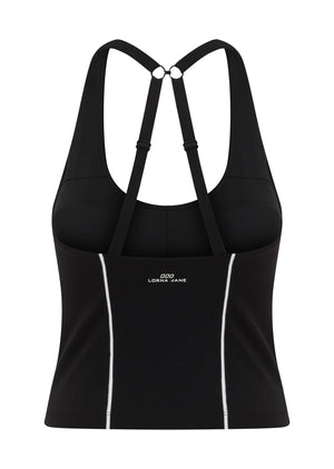 Lorna Jane Total Eclipse Bra Tank Combo - Black