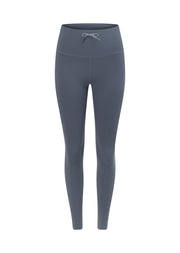 Lorna Jane Training Day Rib Ankle Biter Leggings - Powder Grey