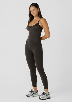 Lorna Jane Rise And Shine Bra Tank Combo - Volcano