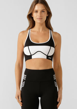 Lorna Jane Monochromatic Sports Bra - Black