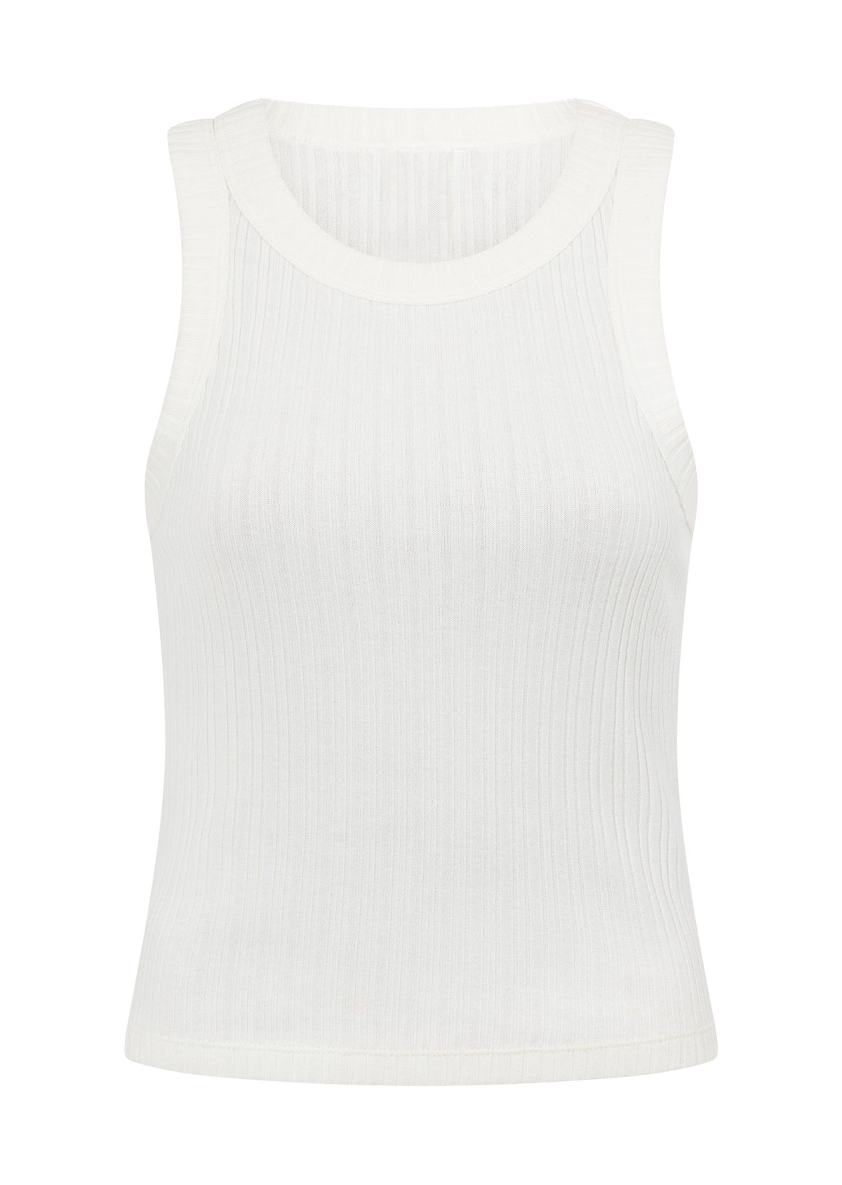 Lorna Jane Essential Wide Ribbed Tank - Porcelain