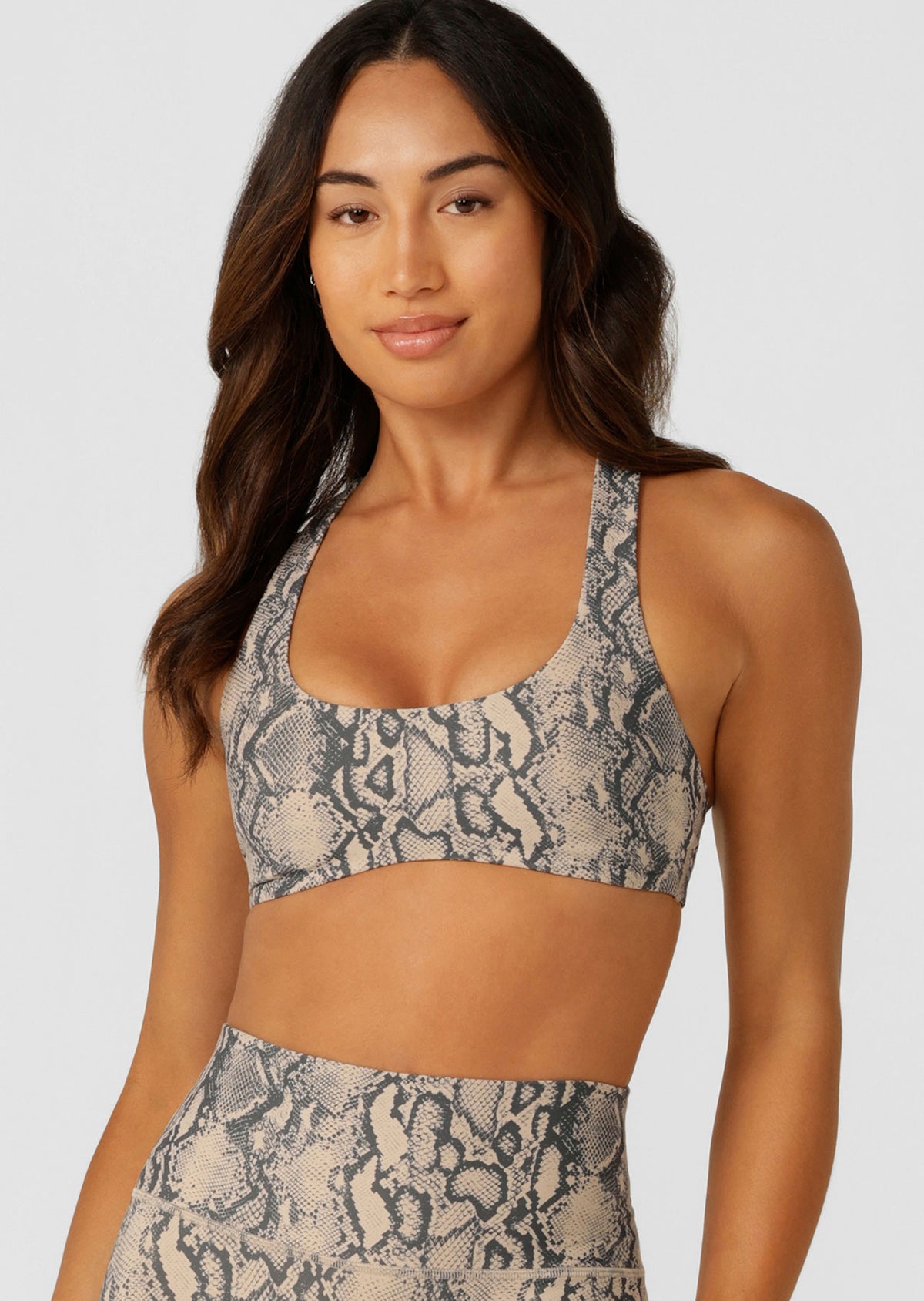 Lorna Jane Soft Serpentine Sports Bra - Soft Serpentine Print