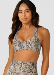 Lorna Jane Soft Serpentine Sports Bra - Soft Serpentine Print
