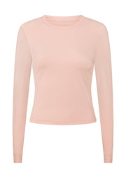 Lorna Jane Ultimate Comfort Long Sleeve Rib Top - Dark Dusty Pink