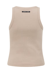 Lorna Jane LJ Basics Rib Tank - Latte