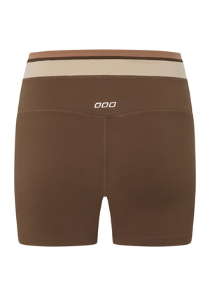 Lorna Jane Tone On Tone 12cm Bike Shorts - Neutral Multi