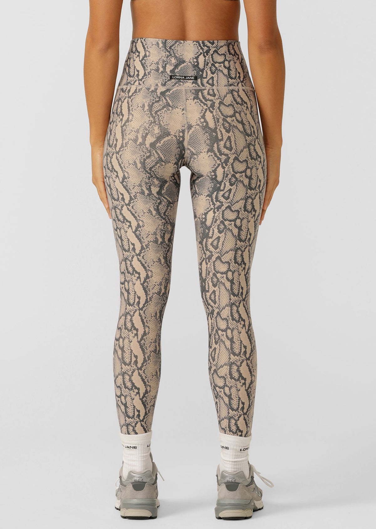 Lorna Jane Soft Serpentine No Ride Ankle Biter Leggings - Soft Serpentine Print