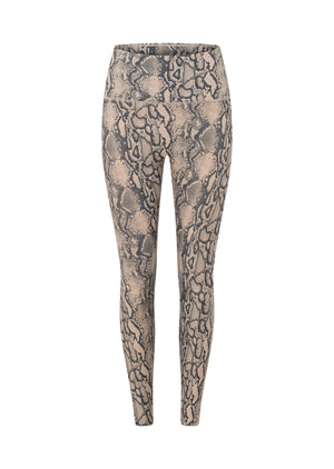 Lorna Jane Soft Serpentine No Ride Ankle Biter Leggings - Soft Serpentine Print