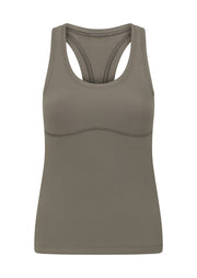Lorna Jane Speed Circuit Active Rib Tank - Khaki Haze