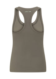Lorna Jane Speed Circuit Active Rib Tank - Khaki Haze