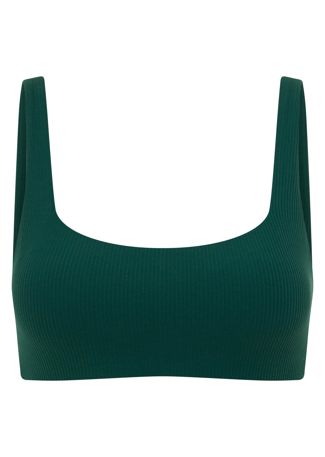 Lorna Jane Inspire Twist Back Rib Sports Bra - Midnight Green