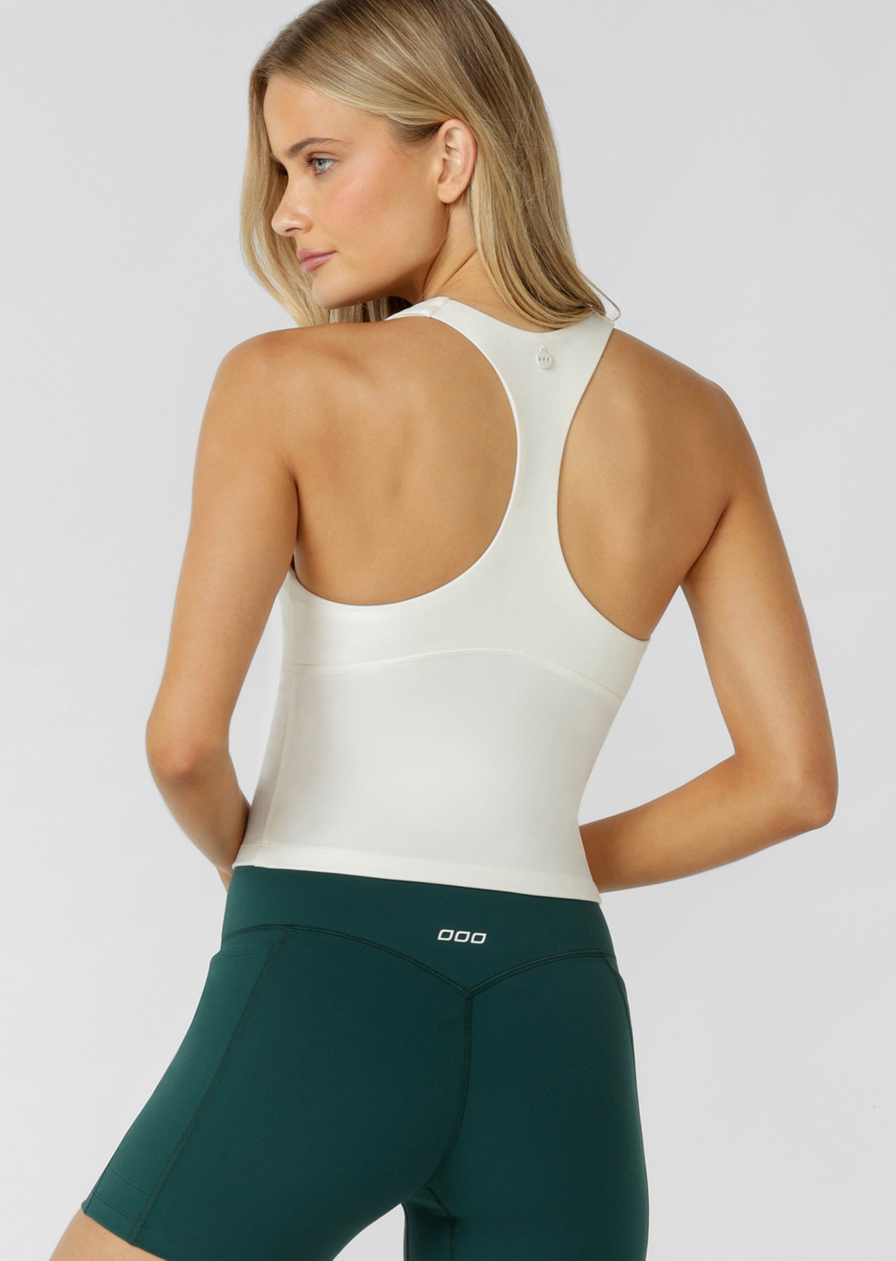 Lorna Jane Centre Stage Bra Tank Combo - Porcelain