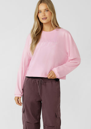 Lorna Jane Iconic Go-To Long Sleeve Top - Sweet Pink