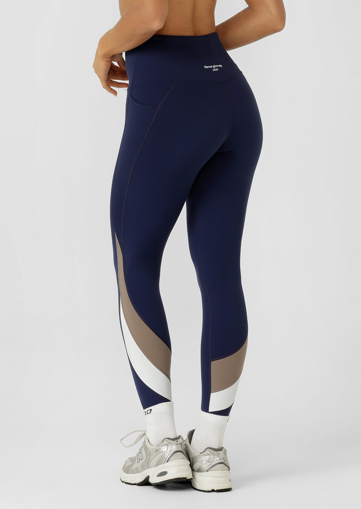 Lorna Jane Summit No Ride Ankle Biter Leggings - Admiral Navy