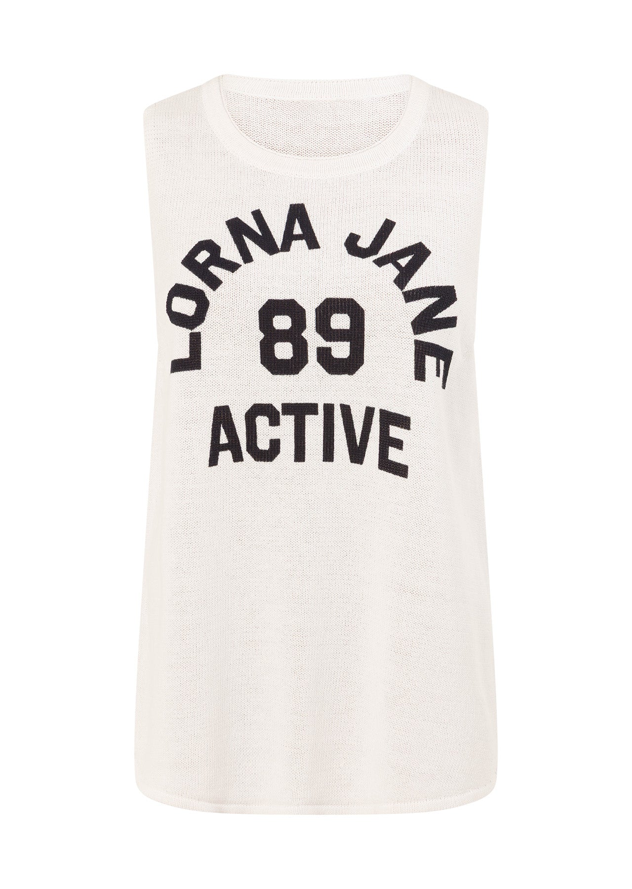 Lorna Jane Motion Knit Muscle Tank - Porcelain