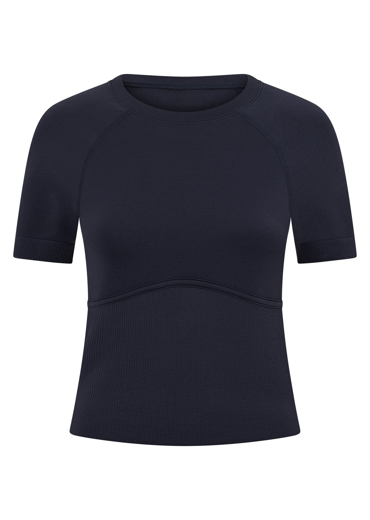 Lorna Jane Seamless Contour Short Sleeve Top - Platinum Navy