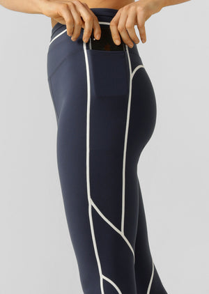 Lorna Jane Core Stability Full Length Leggings - Platinum Navy