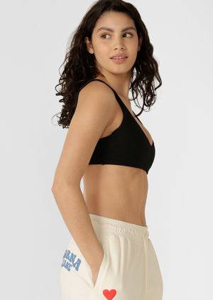 Lorna Jane Reform Rib Sports Bra - Black