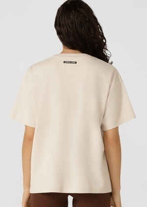 Lorna Jane Mirage Boyfriend T-Shirt - Ivory