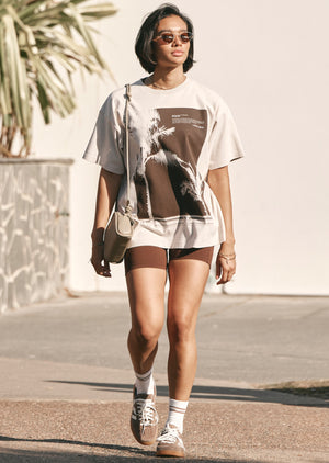 Lorna Jane Mirage Boyfriend T-Shirt - Ivory