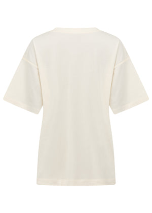 Lorna Jane Motif Print T-Shirt - Cream