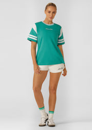 Lorna Jane Varsity Blues Relaxed T-shirt - Spring Green