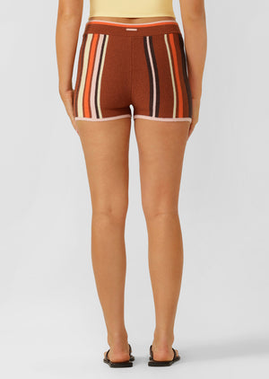 Lorna Jane Amalfi Knit Cheeky Shorts - Amalfi Stripe