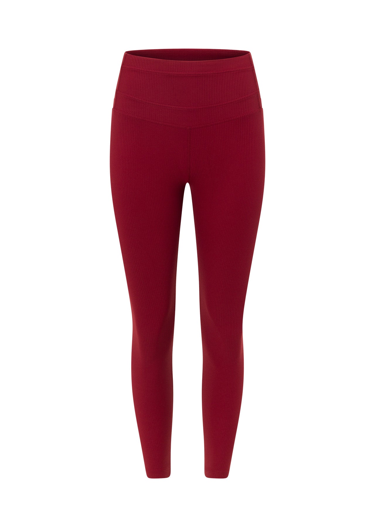 Lorna Jane Irresistible Rib Ankle Biter Leggings - Cherry