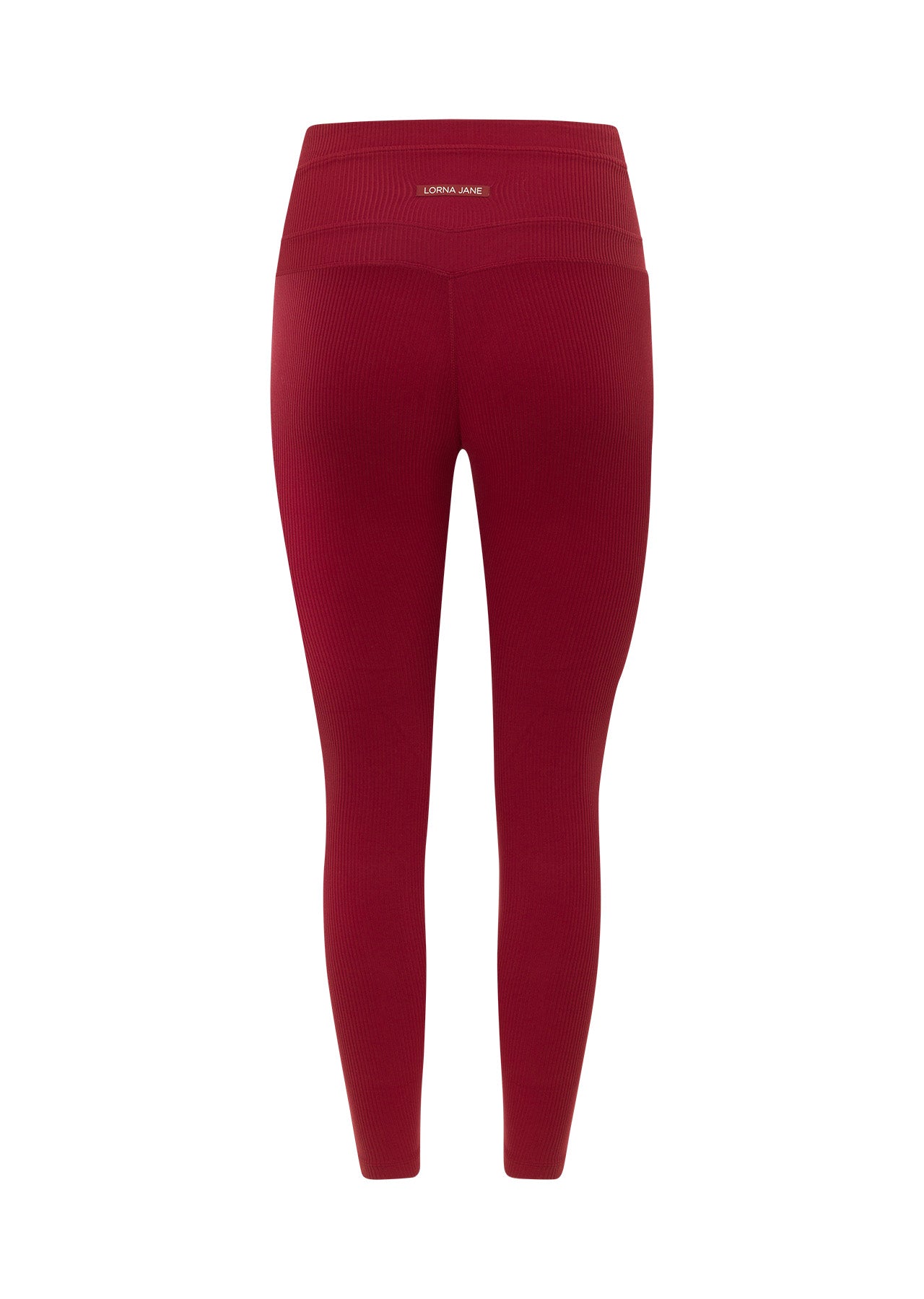 Lorna Jane Irresistible Rib Ankle Biter Leggings - Cherry